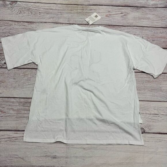 Ted Baker Floriyn Magnolia Tee Appliqué High Low Shirt White Size 2 = Small NEW - Picture 4 of 10